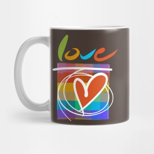 Chequered love Mug